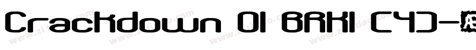 Crackdown O1 BRK1 (4)字体转换